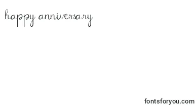 Billbo Demo Version font – happy Anniversary Fonts